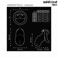 ADDICTED TOYS LOCKED - MINDNIGHT CELL PENIS CAGE GRÖSSE S