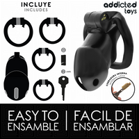 ADDICTED TOYS LOCKED - MINDNIGHT CELL PENIS CAGE GRÖSSE M