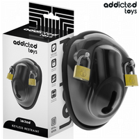ADDICTED TOYS LOCKED - SCHLÜSSELLOSER PENISKÄFIG 11,5 CM