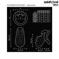 ADDICTED TOYS LOCKED - ANGEKETTETER HOHLPENISKÄFIG 10,5 CM