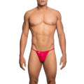 MOB - ROTER MIKROFASER-V-STRING GRÖSSE L/XL