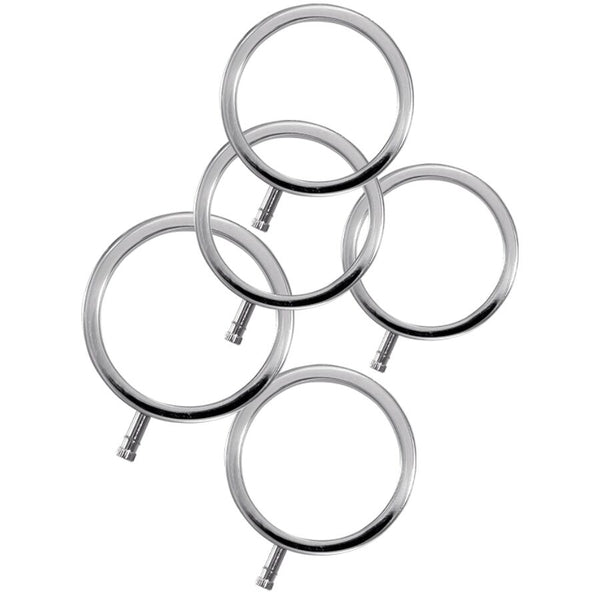 ELECTRASTIM - ELECTRARINGS METALL-PENISRINGE 5ER-PACK