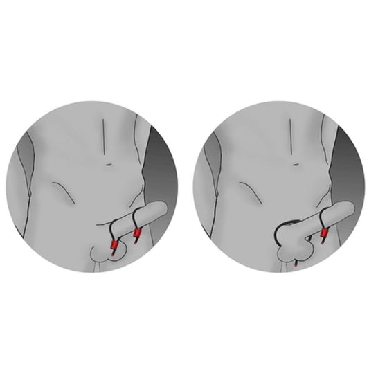 ELECTRASTIM - PRESTIGE ELECTRA LOOPS VERSTELLBARE COCKRINGE ROT