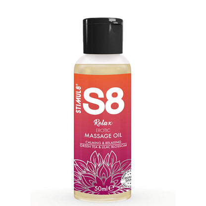 STIMUL8 - S8 RELAX EROTISCHES MASSAGEÖL GRÜNER TEE 50 ML