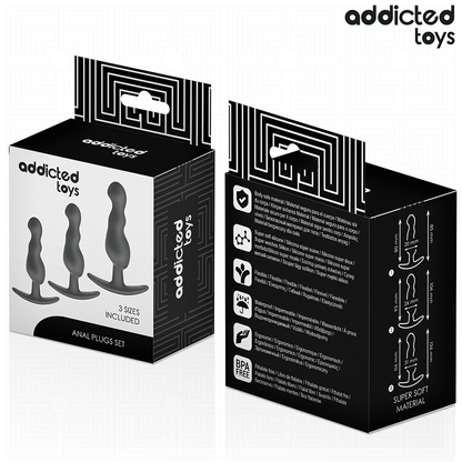 ADDICTED TOYS - 3ER-SET ANALPLUG MODELL 1