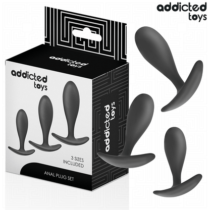 ADDICTED TOYS - 3ER-SET ANALPLUG MODELL 2