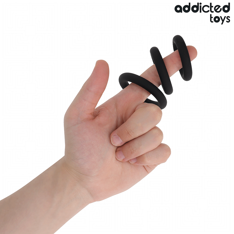 ADDICTED TOYS - SET SILIKONRINGE MODELL 1