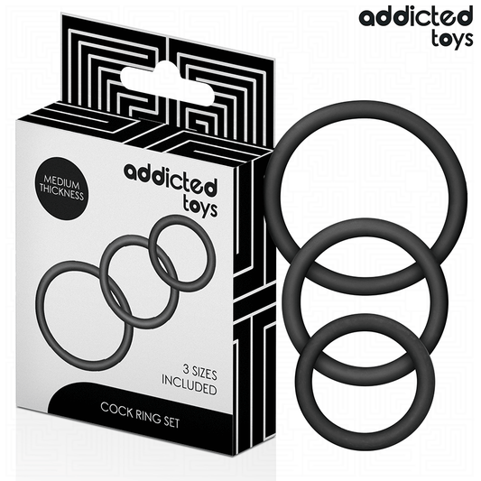 ADDICTED TOYS - SET SILIKONRINGE MODELL 2