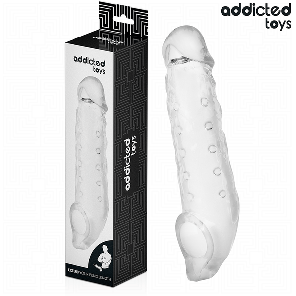 ADDICTED TOYS - TRANSPARENTE PENISVERLÄNGERUNG GRÖSSE S 23 CM