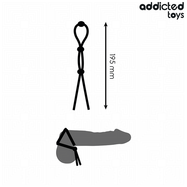 ADDICTED TOYS - SILIKONSEIL FÜR DEN TRIPLE LOOP PENIS