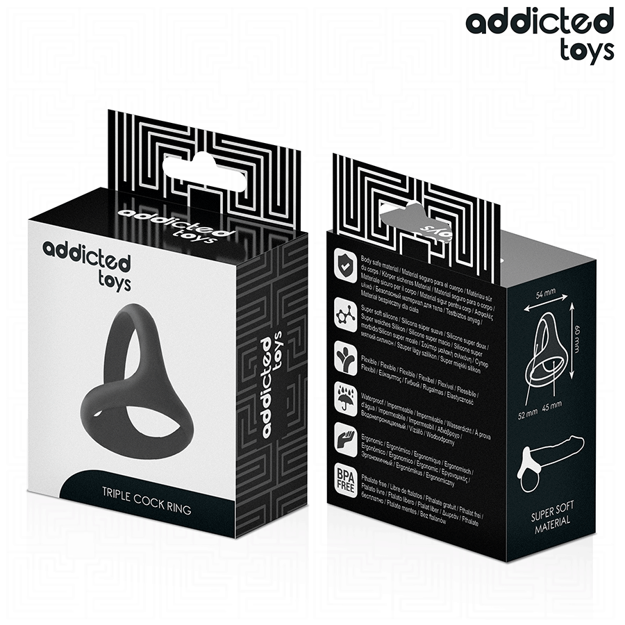 ADDICTED TOYS - DICKER DREIFACH-PENISRING