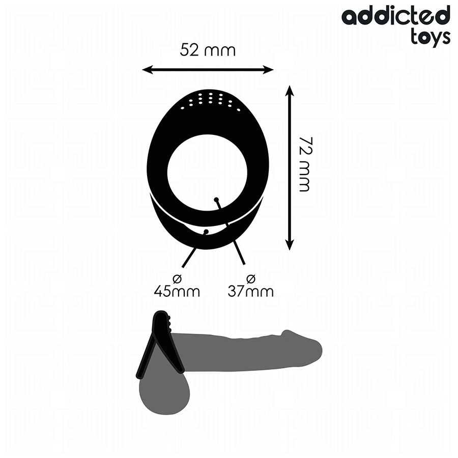 ADDICTED TOYS - DOPPELT STRUKTURIERTER PENISRING