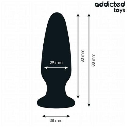 ADDICTED TOYS - ANAL PLUG MIT JUWEL GRÖSSE S 8,8 CM