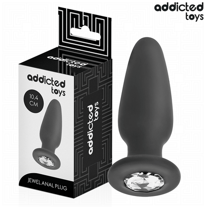 ADDICTED TOYS - ANAL PLUG MIT JUWEL GRÖSSE M 10,4 CM