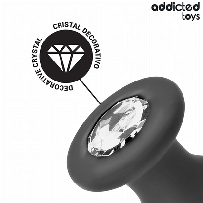 ADDICTED TOYS - ANAL PLUG MIT JUWEL GRÖSSE M 10,4 CM