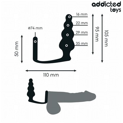 ADDICTED TOYS - ANALPLUG MIT RING MODELL 5