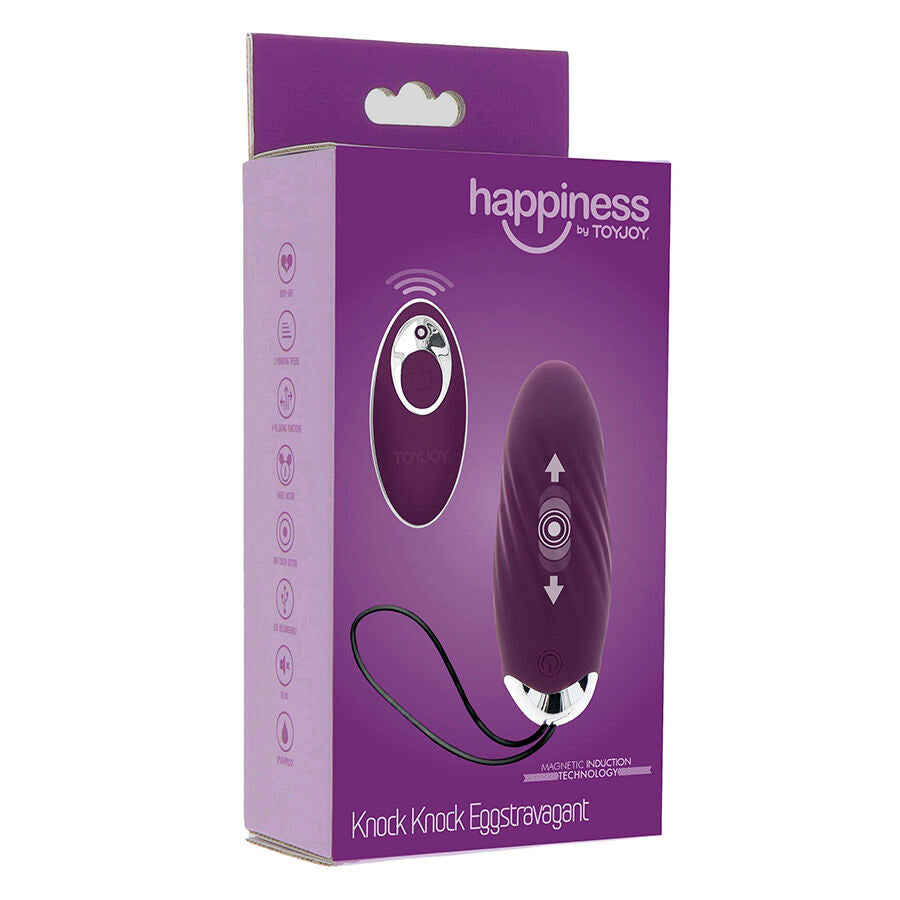 TOYJOY - HAPPINESS KNOCK KNOCK EGGSTAVAGANT VIBRATOR FERNBEDIENUNG LILA