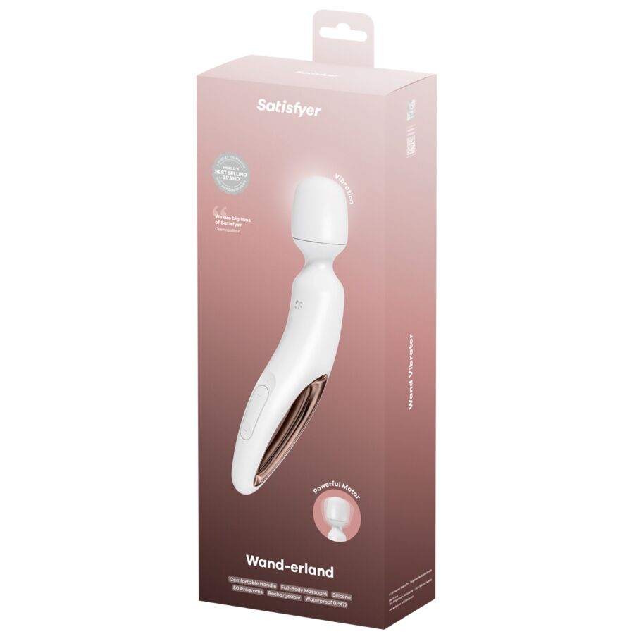 SATISFYER - WAND ERLAND VIBRIERENDES MASSAGER WEISS
