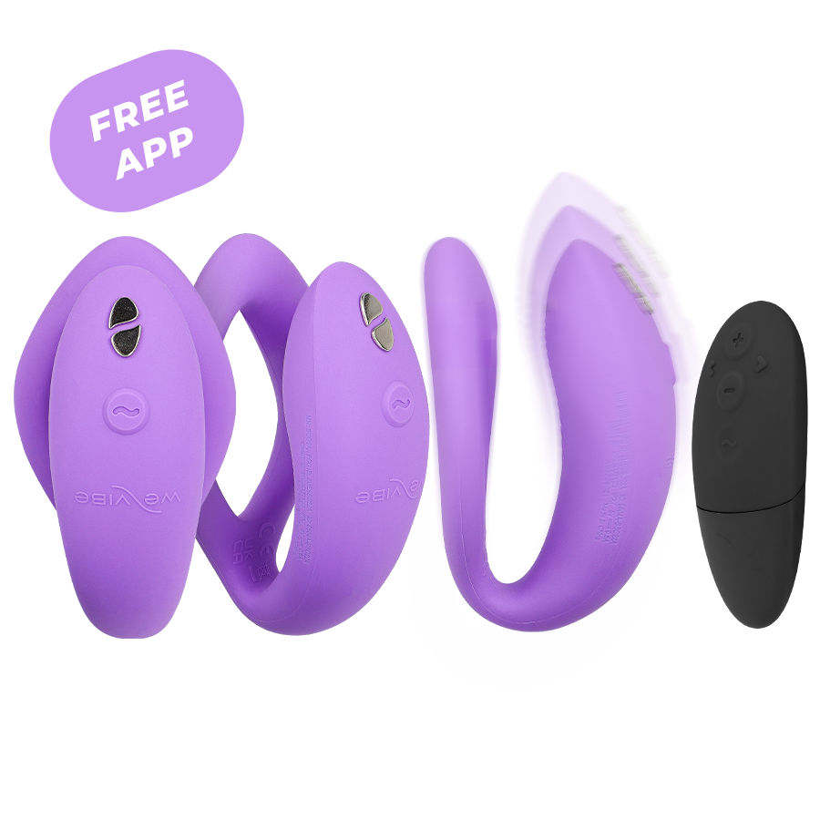 WE-VIBE - SYNC O VIBRATEUR FLEXIBLE AVEC TÉLÉCOMMANDE VIOLET