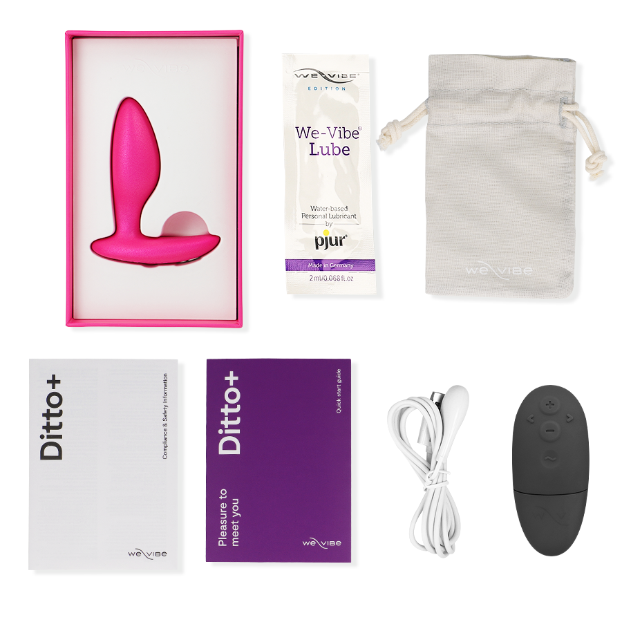 WE-VIBE - DITTO+ ANAL PLUG VIBRATOR SCHWARZ