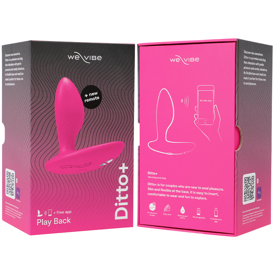WE-VIBE - DITTO+ VIBRATEUR PLUG ANAL NOIR