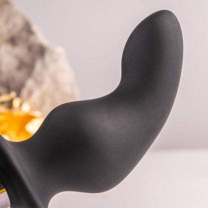 ROCKS-OFF - RO-ZEN RRO ANAL PLUG MIT VIBRIERENDEM PENISRING SCHWARZ