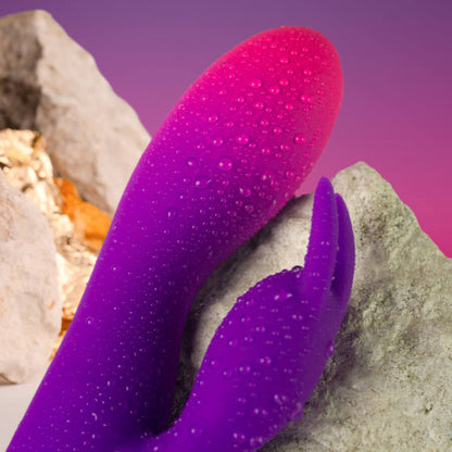 ROCKS-OFF - GLO-GIRL LILA RABBIT VIBRATOR