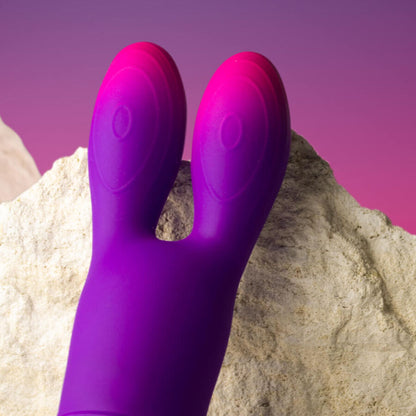 ROCKS-OFF - GLO-GIRL BUNNY LILA FLEXIBLER VIBRATOR