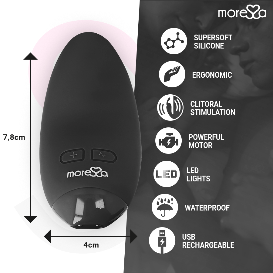 MORESSA - BLOESEM ZWARTE VIBRATOR