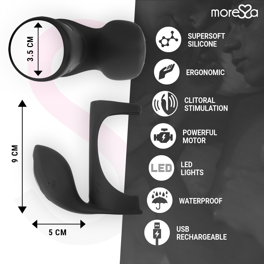 MORESSA - BRANDON VIBRATORRING MIT ABDECKUNG