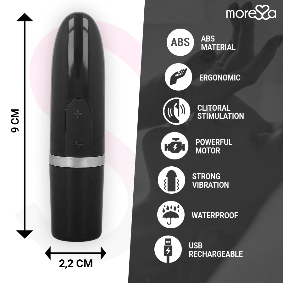 MORESSA - IVY VIBRATEUR STIMULATEUR DE VOYAGE NOIR