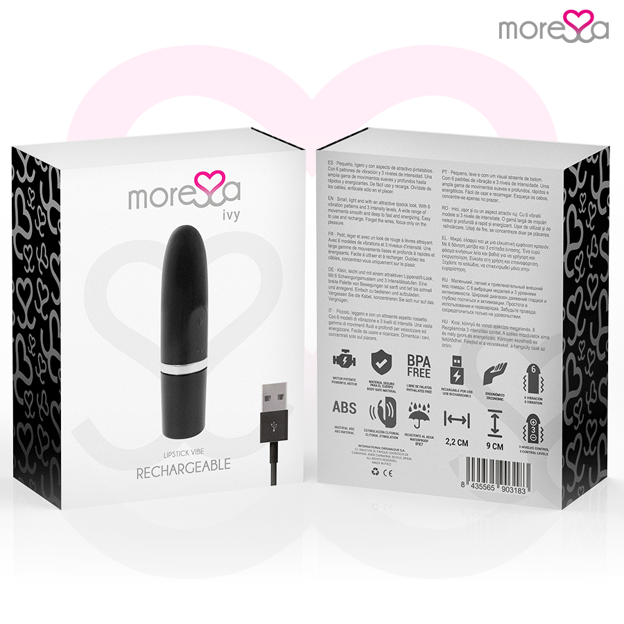 MORESSA - IVY VIBRATEUR STIMULATEUR DE VOYAGE NOIR