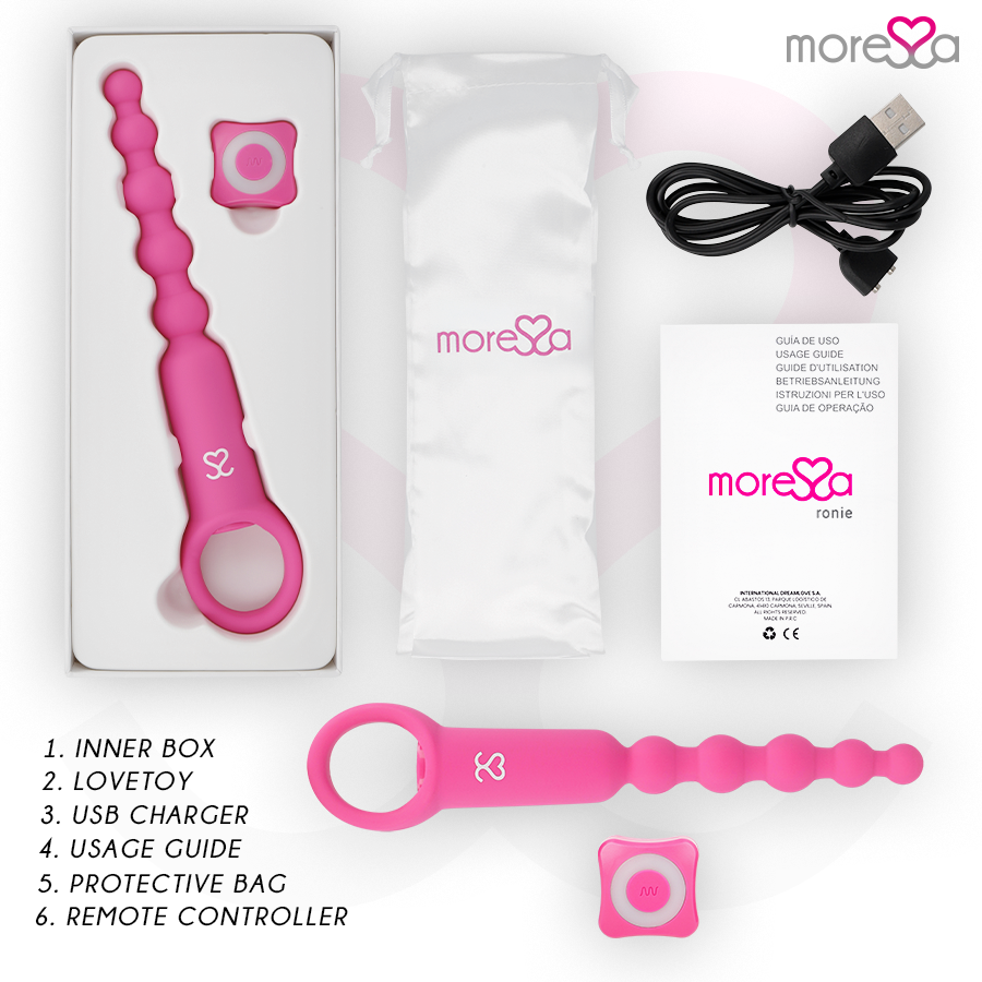 MORESSA - RONIE REMOTE CONTROL ANAAL PLEZIER ROZE