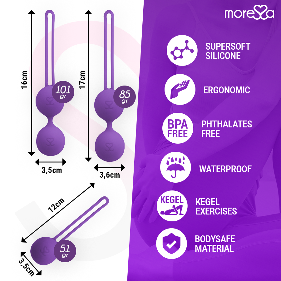 MORESSA - OSIAN SET PREMIUM LILA SILIKON