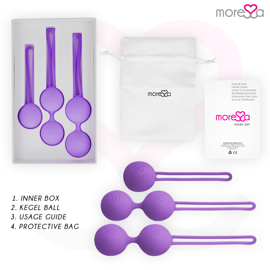 MORESSA - OSIAN SET PREMIUM SILICONE VIOLET