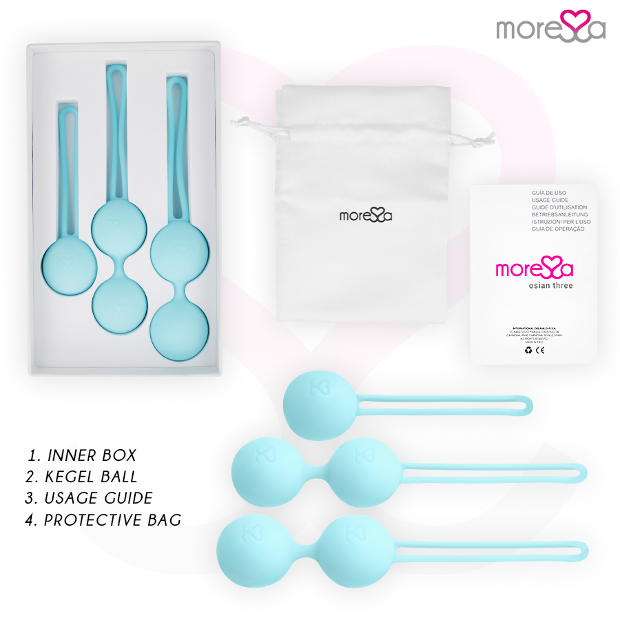 MORESSA - OSIAN SET PREMIUM SILICONE TURQUOISE