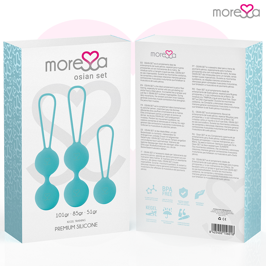 MORESSA - OSIAN SET PREMIUM SILICONE TURQUOISE