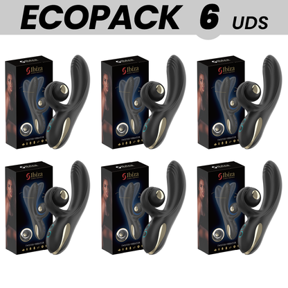 ECOPACKS 6 EINHEITEN - IBIZA TWISTER VIBRATOR MIT KURVENSTIMULATOR UND VIBRO-ROTATION