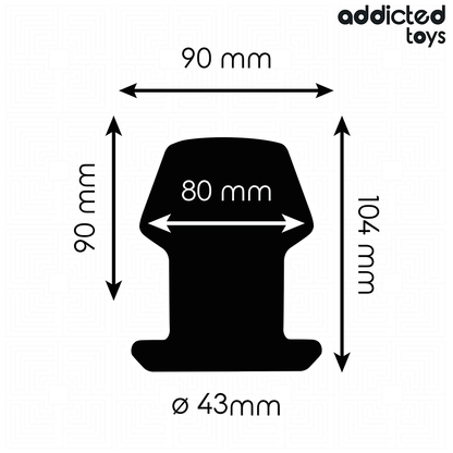 ADDICTED TOYS - EXTREM HOHL ANAL PLUG GRÖSSE L 10,4 CM