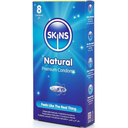SKINS - NATÜRLICHE PREMIUM-KONDOME PACKUNG 8