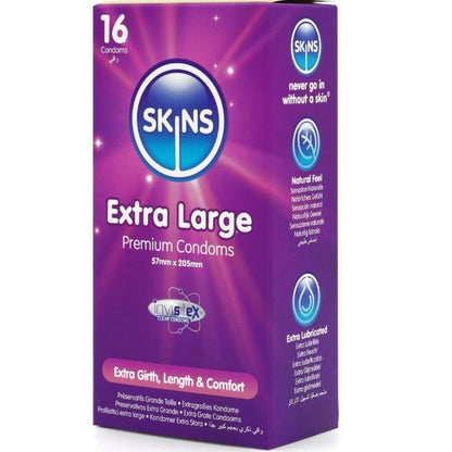 SKINS - EXTRA GROSSE PREMIUM-KONDOME PACKUNG 16