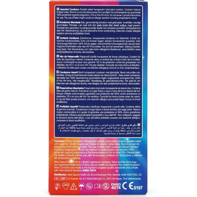 SKINS - SORTIERTE PREMIUM-KONDOME PACKUNG 8