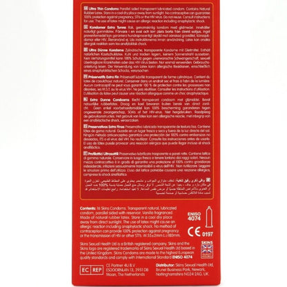 SKINS - ULTRADÜNNE PREMIUM-KONDOME PACKUNG 16