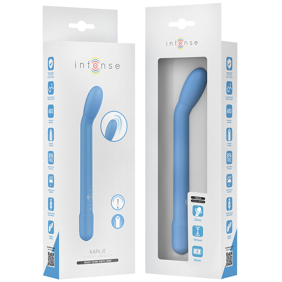 INTENSE - KARLIE WIEDERAUFLADBARER G-PUNKT-STIMULATOR BLAU
