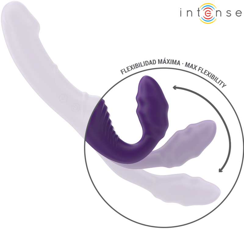 INTENSE - JILL DUBBELE VIBRATOR 20 CM PAARSE AFSTANDSBEDIENING