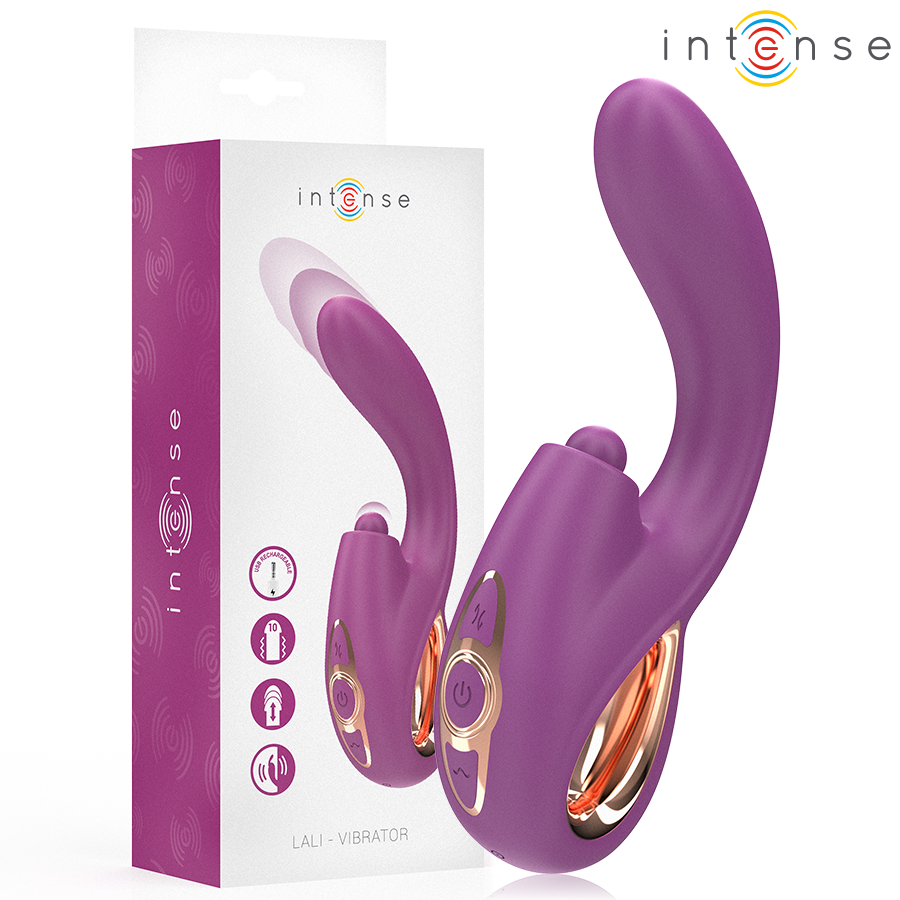 INTENSE - LALI VIBRATEUR POINT G MULTIFONCTIONNEL TAPING &amp; GORGE &amp; VIBRATION VIOLET