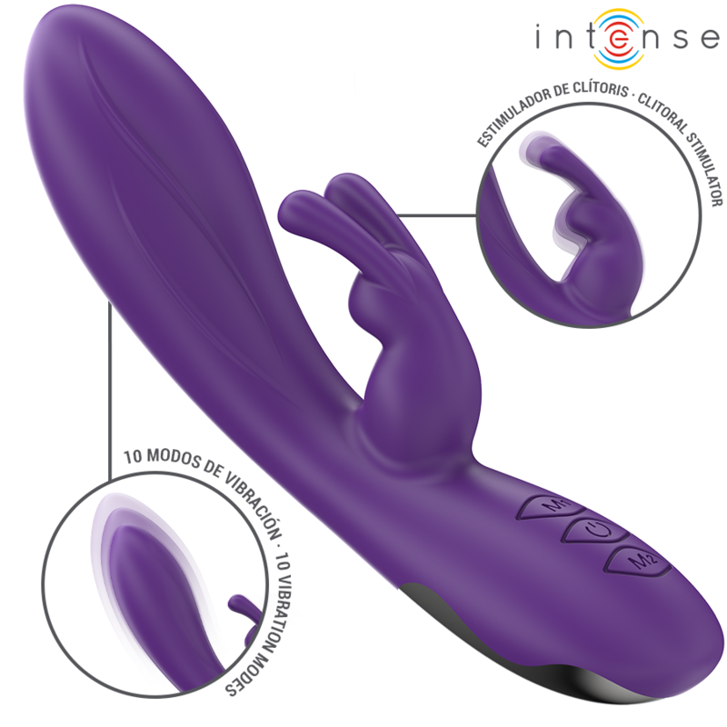 INTENSE - VIBRATEUR RANDALL RABBIT 10 VIBRATIONS VIOLET