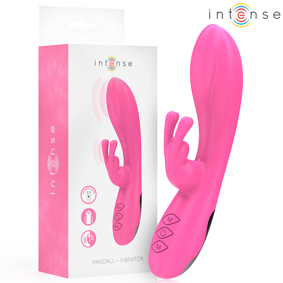 INTENSE - VIBRATEUR RANDALL RABBIT 10 VIBRATIONS ROSE