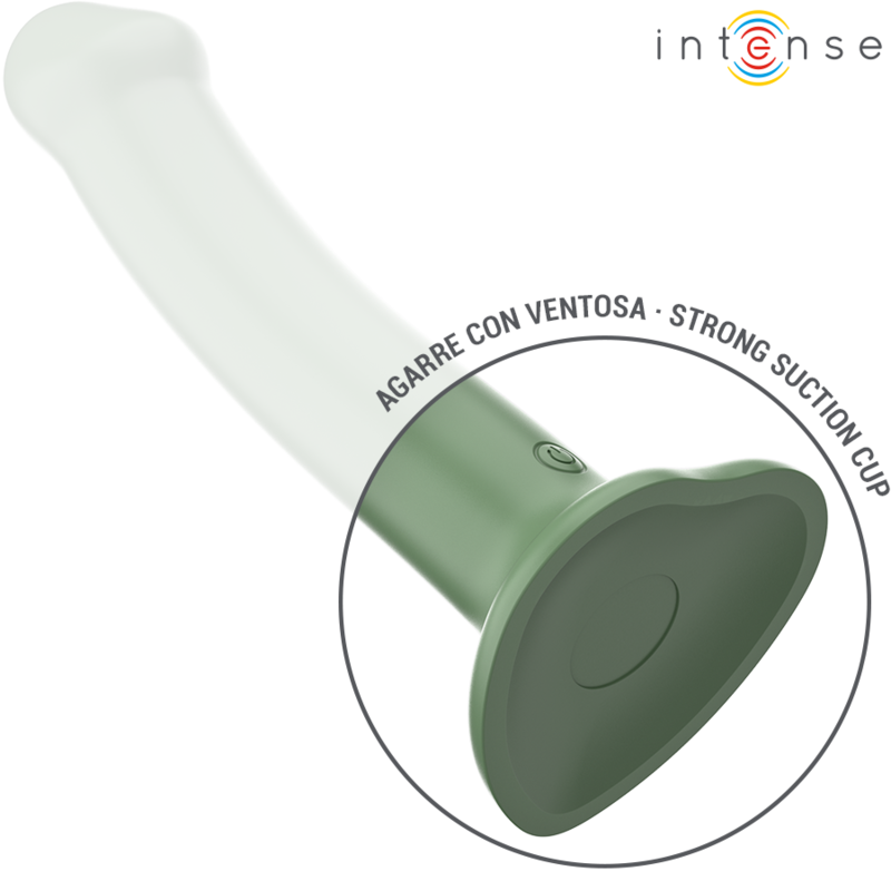 INTENSE - BECCA VIBRATEUR À VENTOUSE 10 VIBRATIONS TÉLÉCOMMANDE VERTE