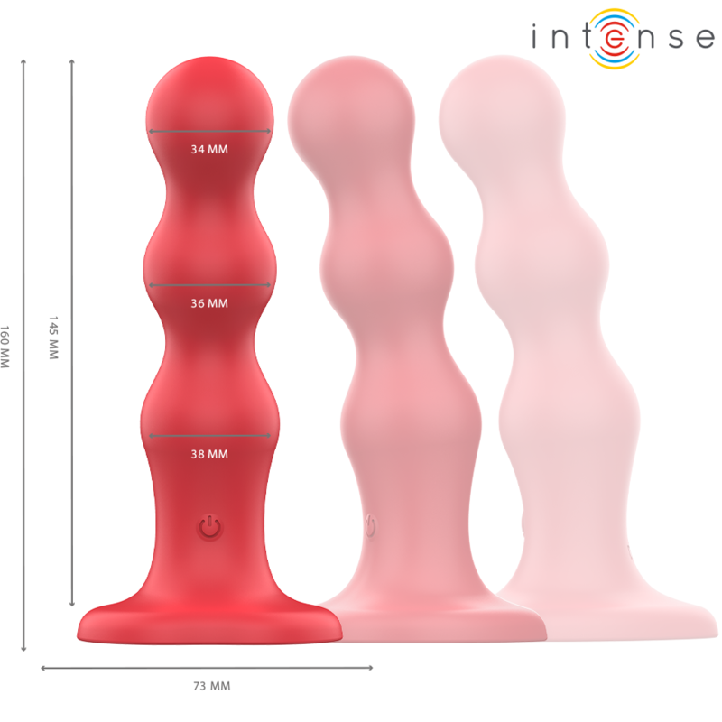 INTENSE - CODY VIBRATOR MET ZUIGNAPPEN RODE AFSTANDSBEDIENING